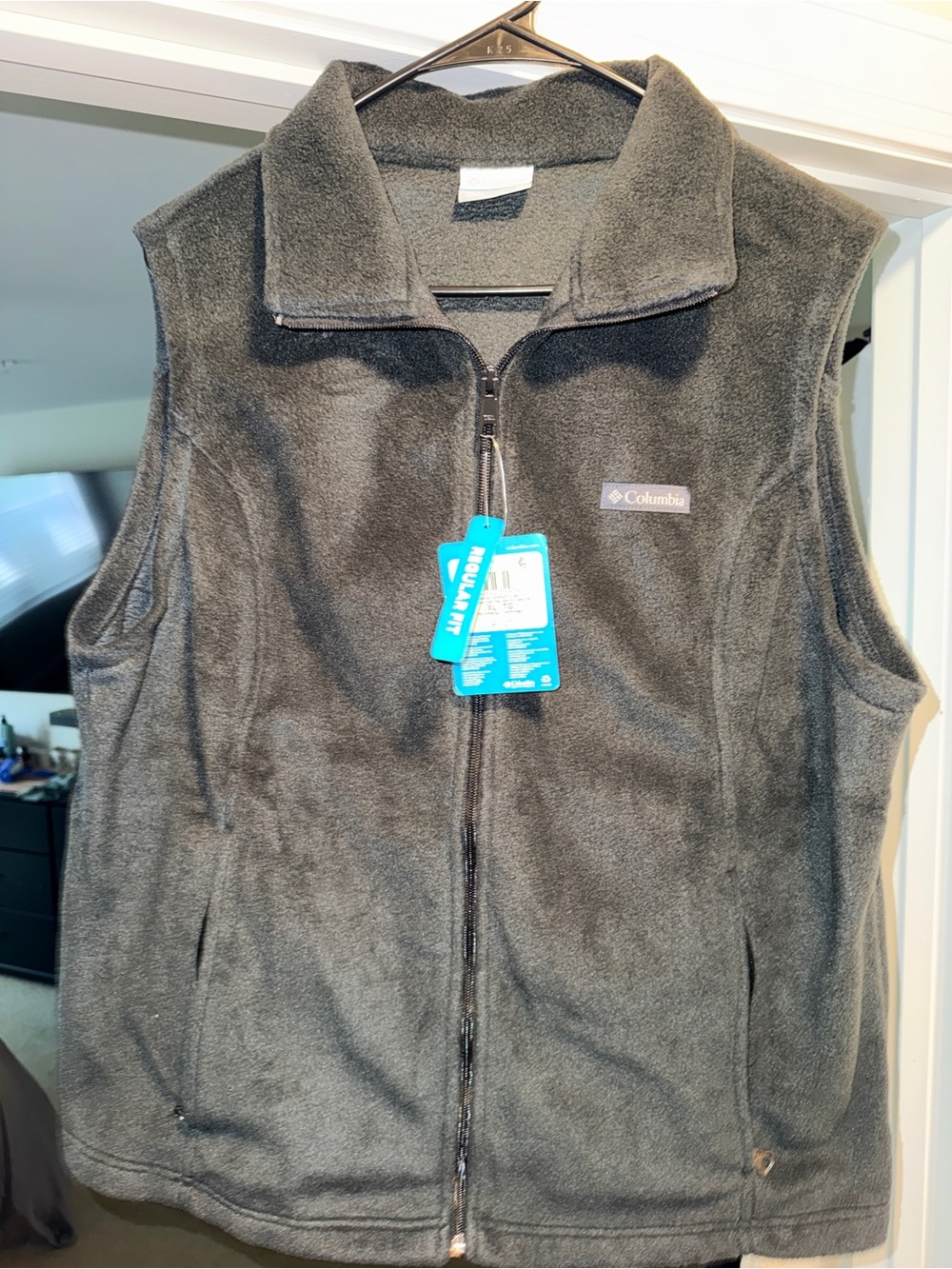 Columbia Women’s Gray Fleece Vest - Full Zip